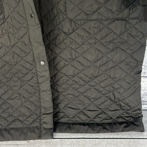 BERNARDO-Black Quilted Hooded Coat - Picture 4 of 11